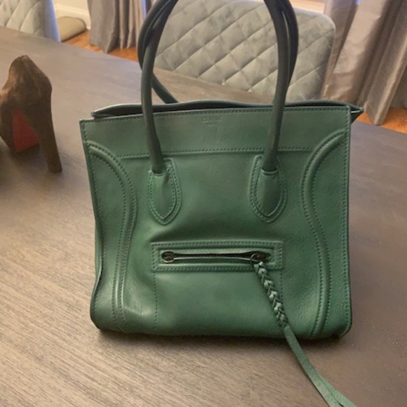 CELINE Phantom Phoebe Philo Collection Green Med - Picture 6 of 7